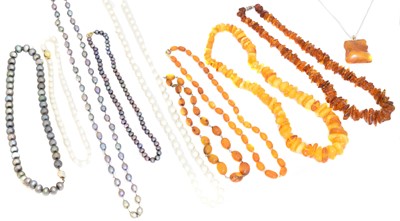 Lot 36 - A selection of necklaces