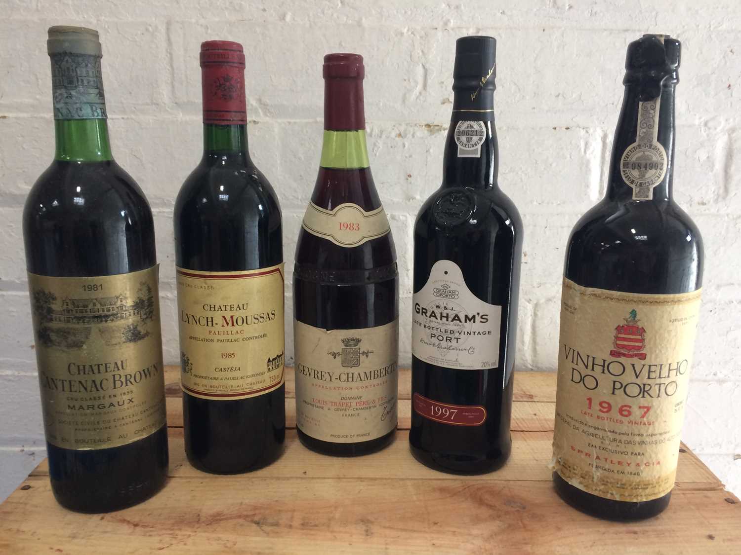 Lot 3 - 5 Bottles Mixed Lot Grand Cru Classe Claret, Fine Burgundy and Port