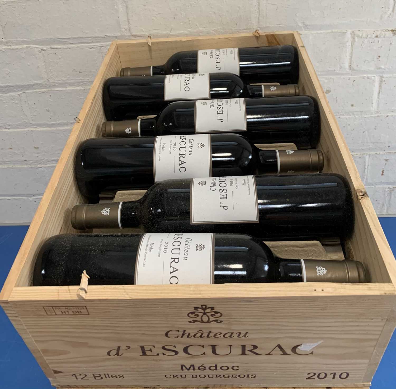 Lot 12 - 12 Bottles (in OWC) Chateau d’Escurac Cru Bourgeois Medoc 2010
