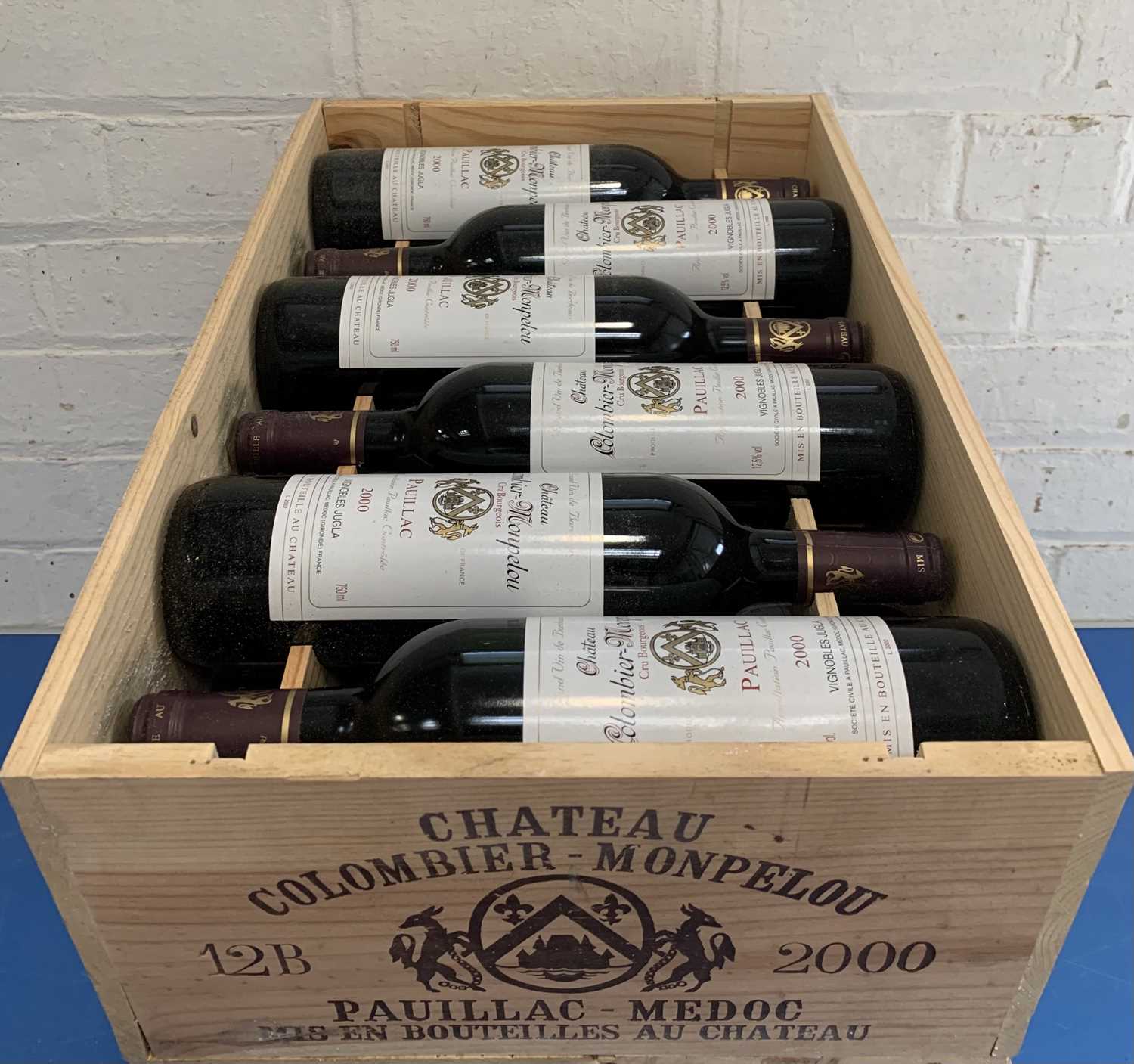 Lot 13 - 12 Bottles (in OWC) Chateau Colombier-Monpelou Cru Bourgeois Pauillac 2000