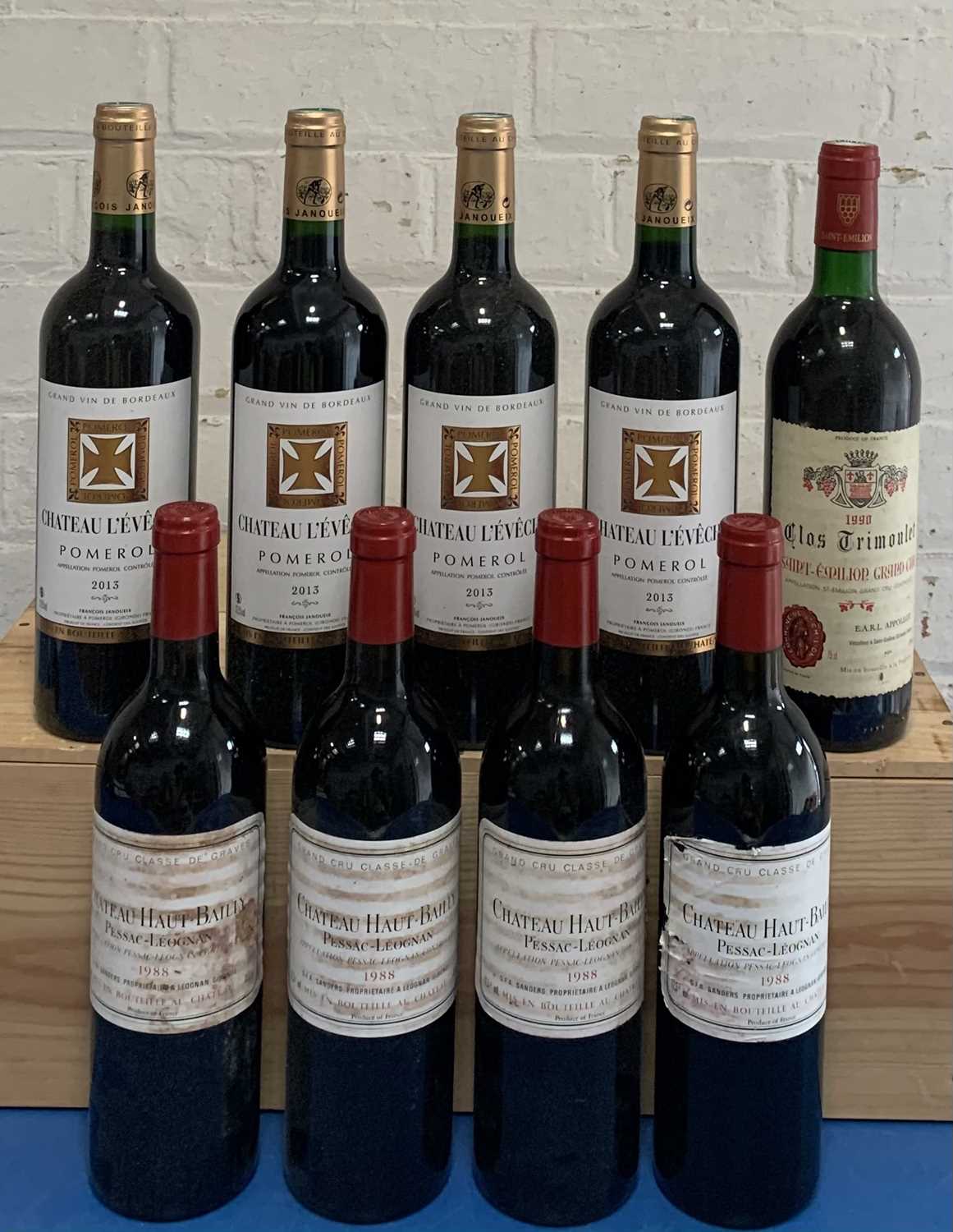 Lot 21 - 9 Bottles Mixed Lot Red Graves, Pomerol and St. Emilion