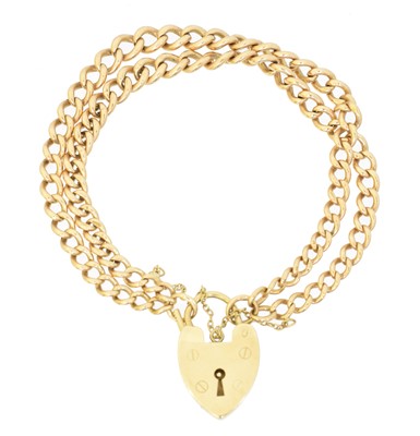 Lot 16 - A 9ct gold bracelet