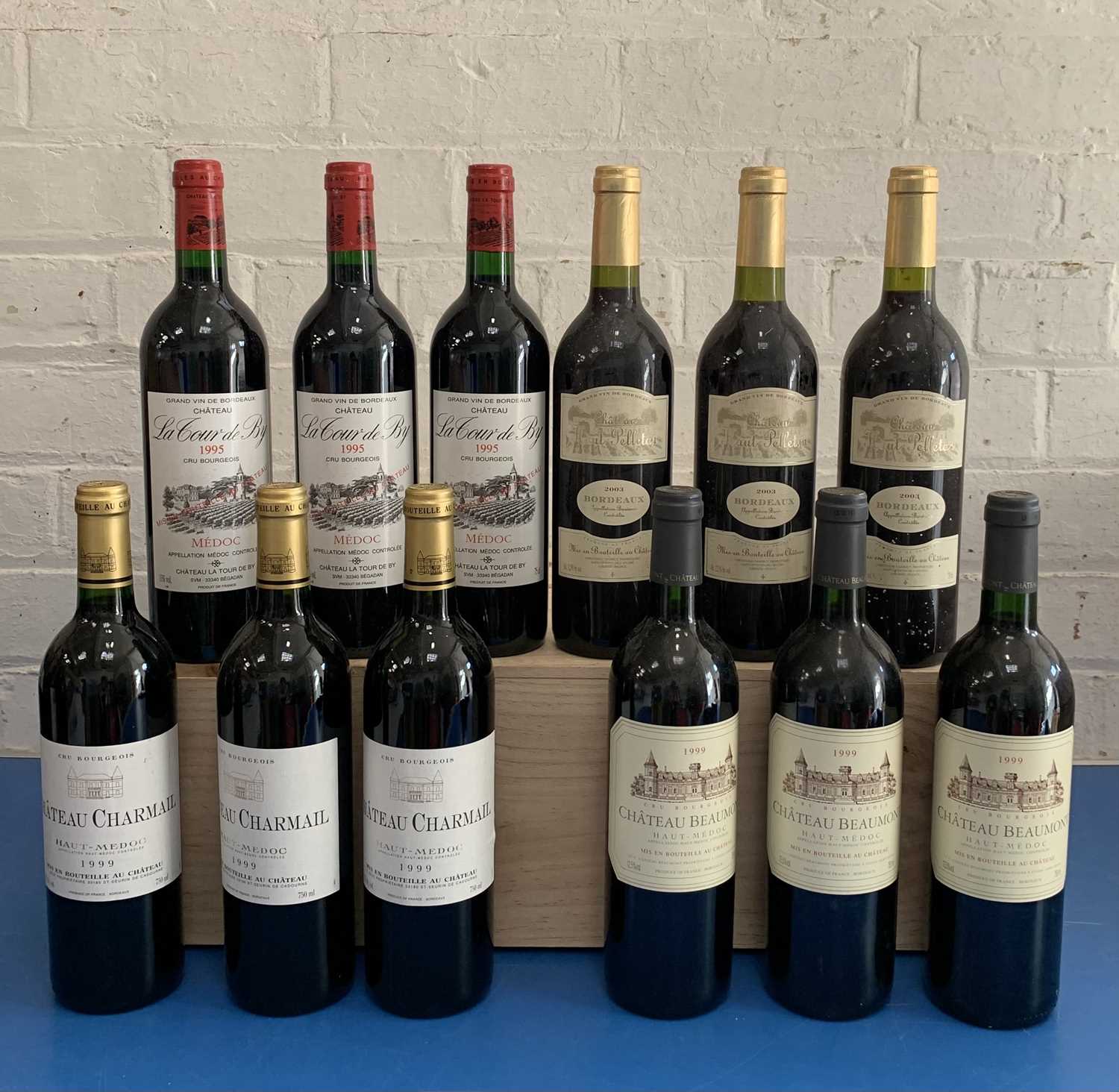 Lot 35 - 12 Bottles Mixed Parcel of fine Cru Bourgeois and Bordeaux Clarets