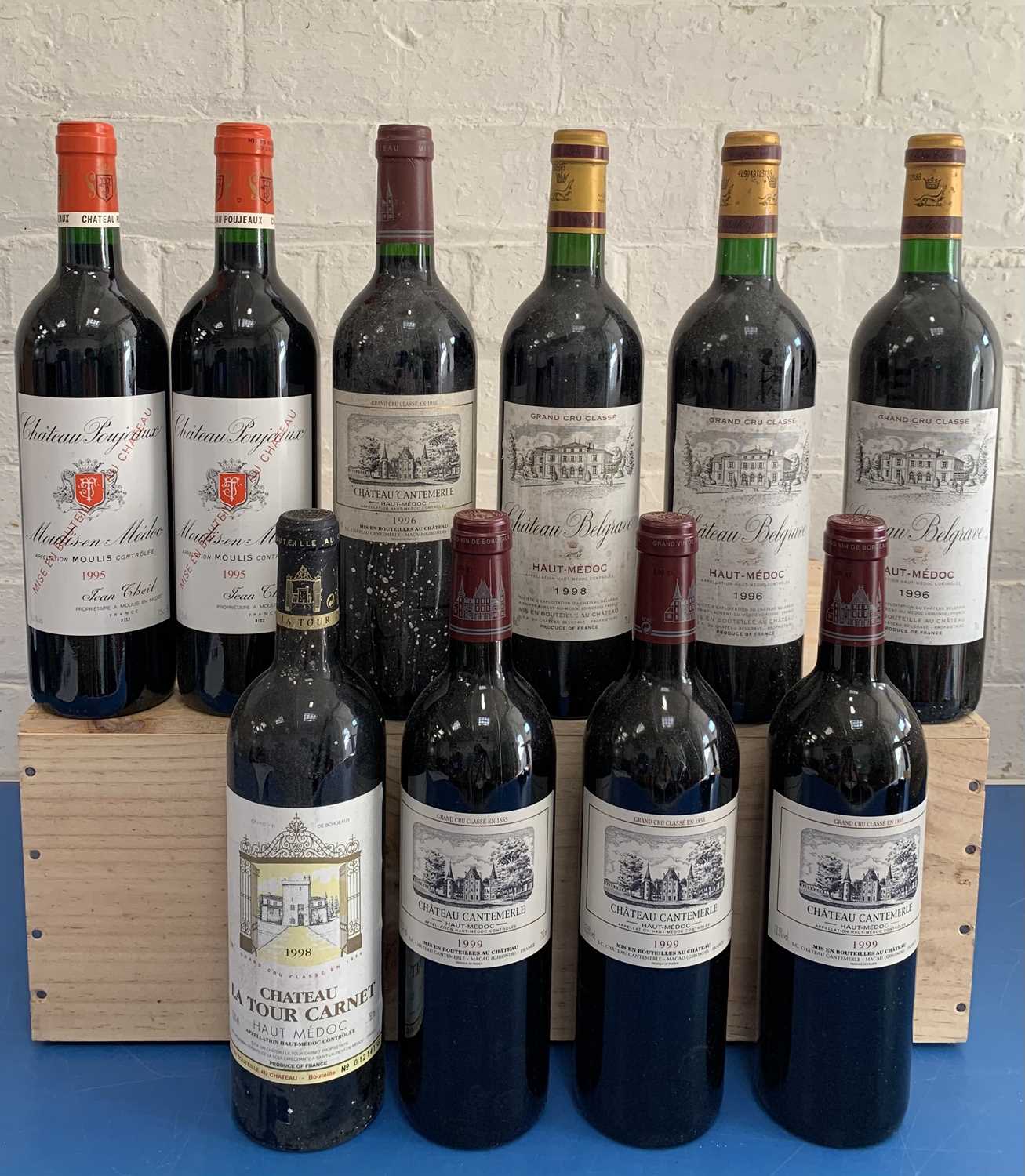Lot 36 - 10 Bottles Mixed Parcel of fine Classified Growth and Cru Bourgeois Clarets