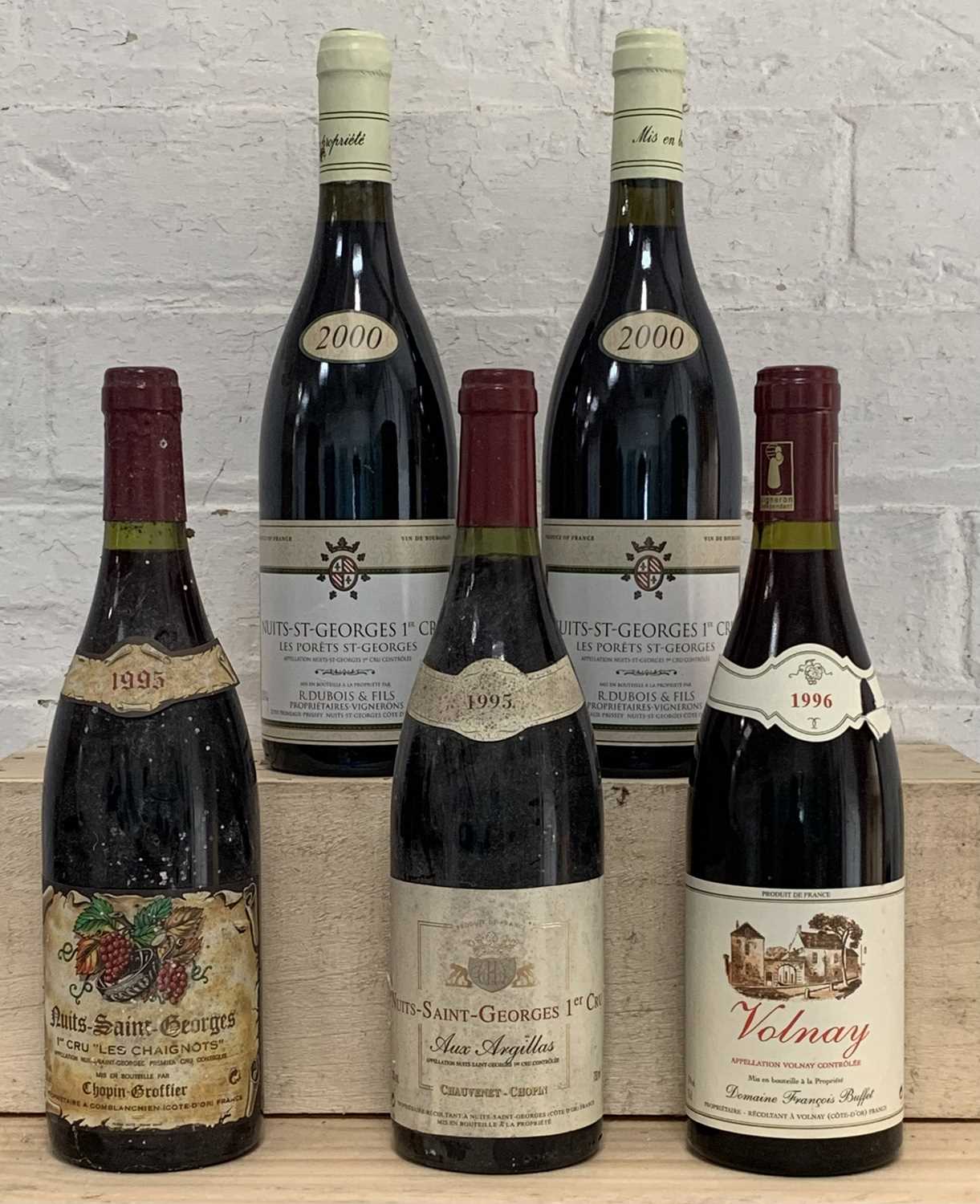 Lot 26 - 5 Bottles Mixed Lot of Nuits St Georges 1er Cru and Volnay