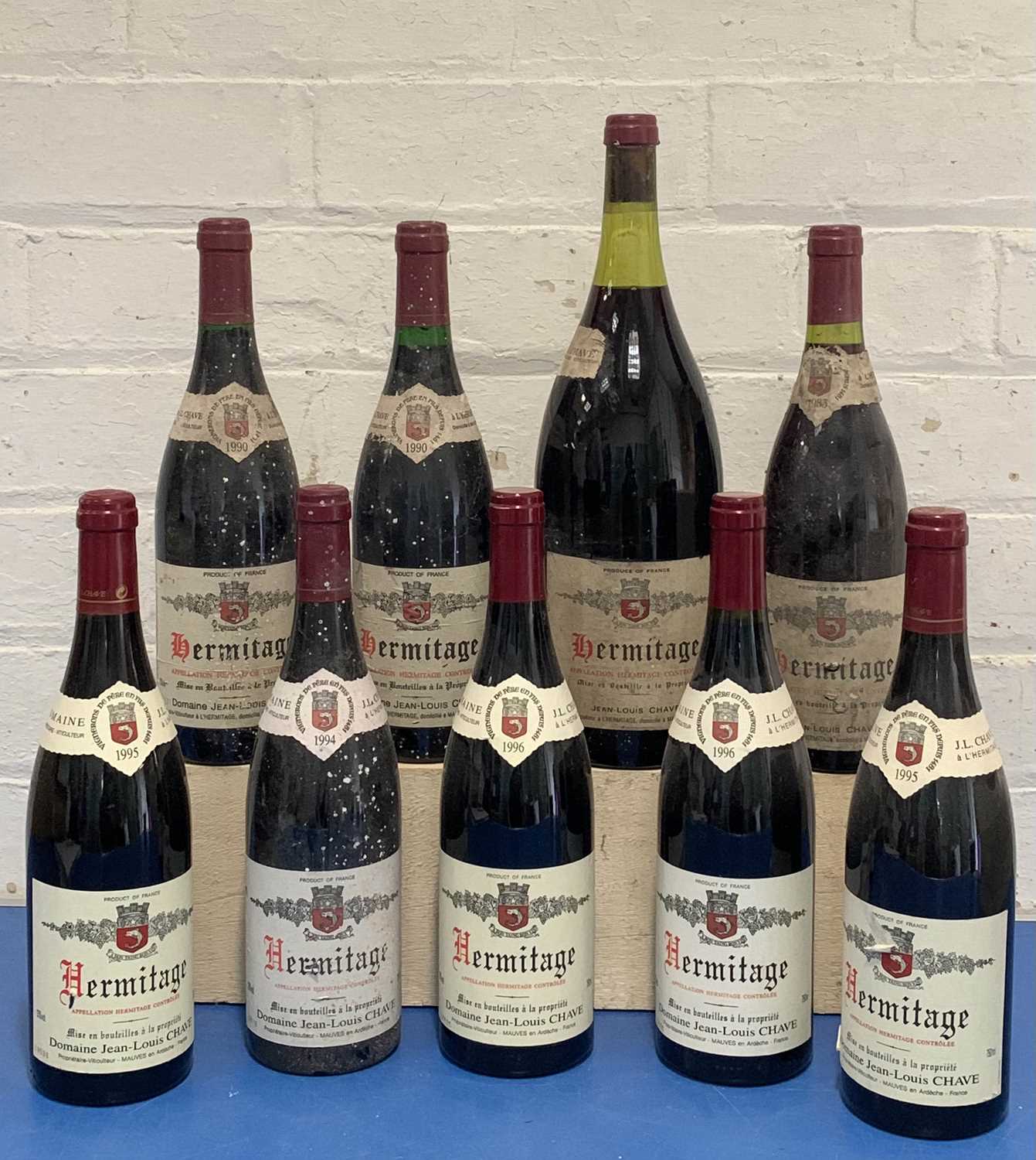 Lot 100 - Collection of 1 magnum Hermitage JL Chave (believed 1983) together with 8 bottles Hermitage JL Chave