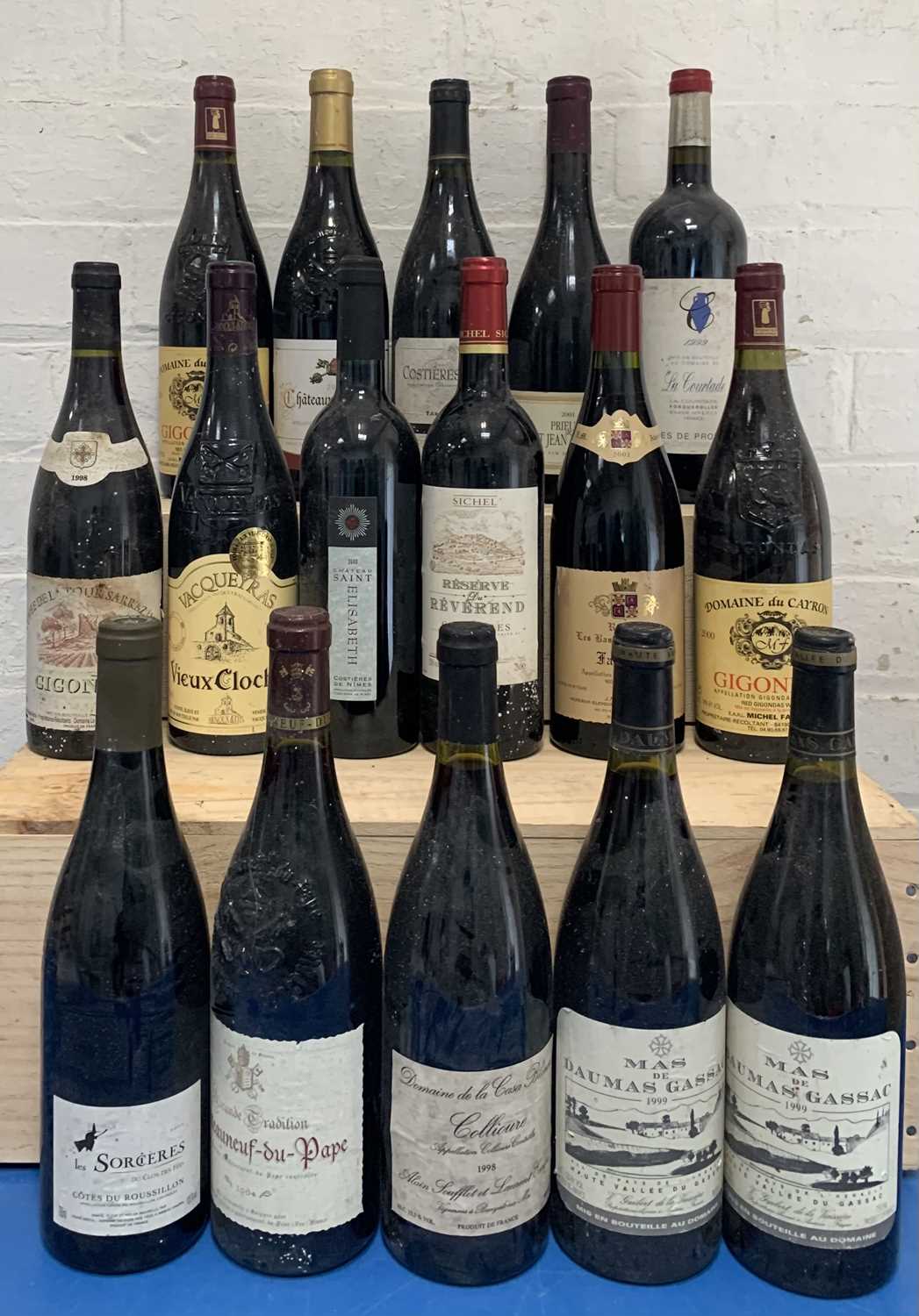 Lot 109 - 16 Bottles Mixed Lot of Fine Reds from Southern Rhone, Provence, Languedoc and Collioure