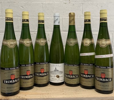 Lot 119 - 7 Bottles Exceptional Trimbach Alsace wines including Clos St Hune and Cuvee Frederic Emile