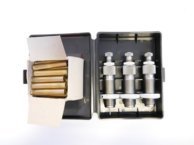 Lot 211 - .360 reloading dies and cases