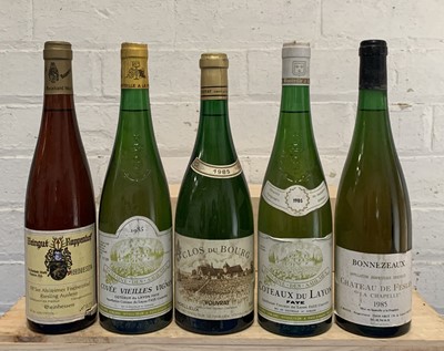 Lot 121 - 5 Bottles collection superb Dessert Wines from Loire Valley and Germany
