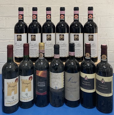 Lot 122 - 13 Bottles Mixed Lot Chianti, Chianti classic and Rosso di Toscana