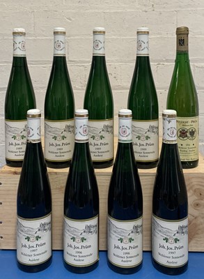 Lot 128 - 9 Bottles Mixed Vintages of Auslese from J.J. Prum and Studert-Prum