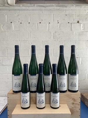 Lot 132 - 5 Bottles together with 3 Half bottles Fine Mosel Pradikatwein from Heribert Kerpen