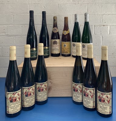 Lot 23 - 12 Bottles Mixed Lot Fine Riesling Pradikatswein from excellent Estates