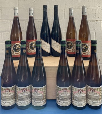 Lot 139 - 12 Bottles Mixed Lot Fine Rheingau Riesling Pradikatswein from excellent Estates