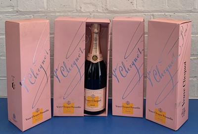 Lot 148 - 4 Bottles Champagne Rose Veuve Clicquot NV