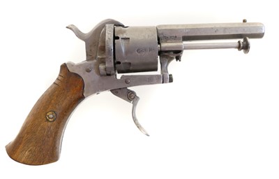 Lot 19 - Belgian pinfire revolver