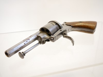 Lot 19 - Belgian pinfire revolver