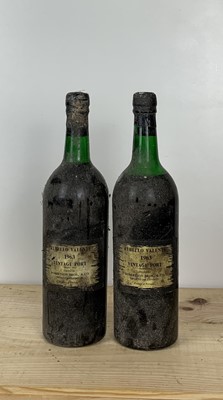 Lot 65 - 2 Bottles Rebello Valente Vintage Port 1963