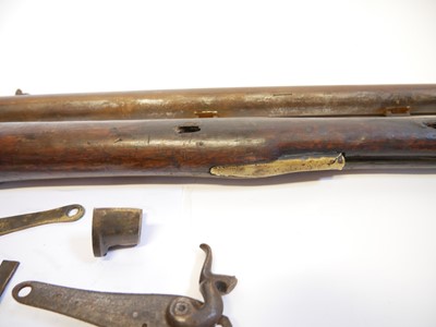Lot 233 - Major parts of a musket and a collection of locks.