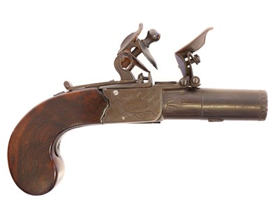 Lot 6 - Richards flintlock pocket pistol