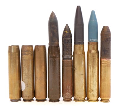 Lot 319 - Eight mixed 20mm rounds