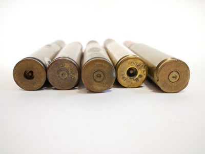 Lot 323 - Ten inert British 20mm rounds.