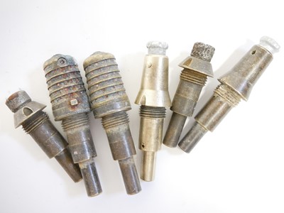 Lot 325 - Six WWI French fuses and one German fuse