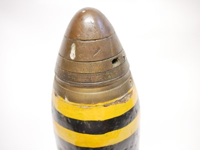 Lot 331 - British WWI 18 pounder shell.