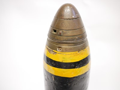 Lot 331 - British WWI 18 pounder shell.