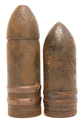 Lot 332 - German 7.5cm projectile and one other British example.