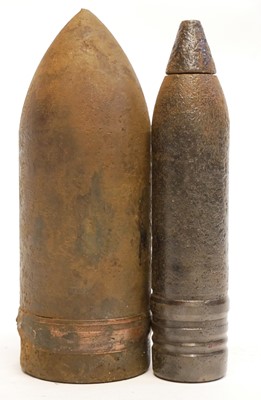 Lot 337 - German WWII 88mm and 50mm projectile