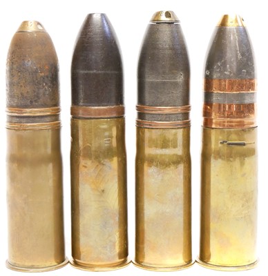 Lot 342 - Four 37mm WWI rounds.