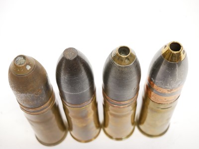 Lot 342 - Four 37mm WWI rounds.