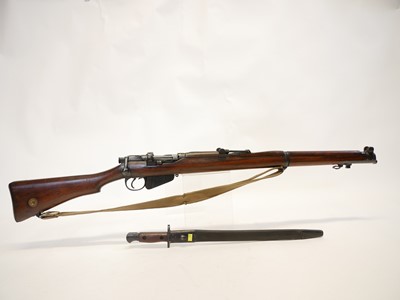 Lot 76 - Deactivated Lee Enfield SMLE 4252 with sling and bayonet