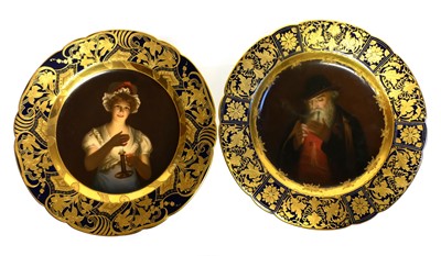 Lot 181 - Two Vienna style porcelain plates