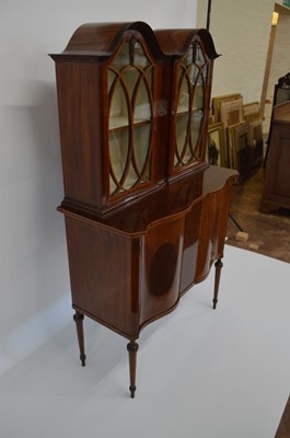 Lot 275 - Edwardian mahogany display cabinet