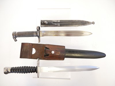 Lot 279 - Two bayonets and scabbards