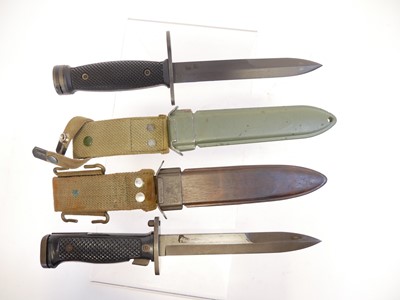 Lot 282 - Two bayonets and scabbards.