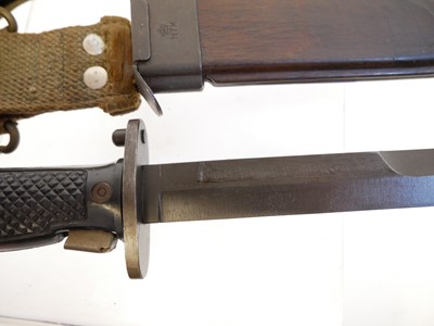 Lot 282 - Two bayonets and scabbards.