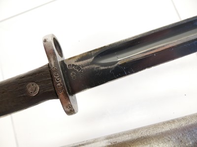 Lot 288 - Two bayonets and scabbards.