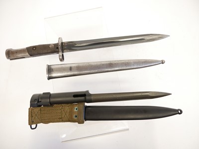 Lot 288 - Two bayonets and scabbards.