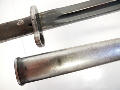 Lot 288 - Two bayonets and scabbards.