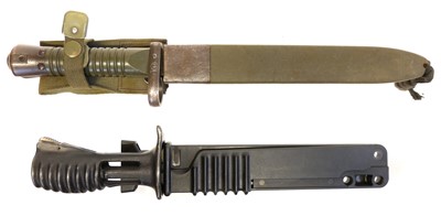 Lot 290 - Two bayonets and scabbards