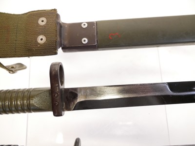 Lot 290 - Two bayonets and scabbards