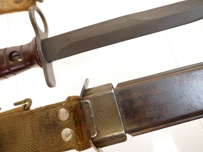 Lot 295 - Two bayonets and scabbards