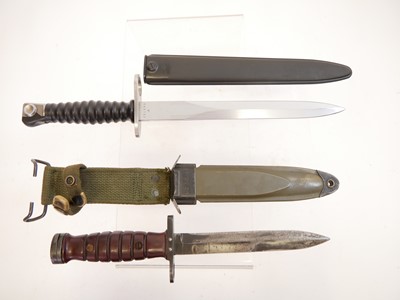 Lot 296 - Two bayonets and scabbards