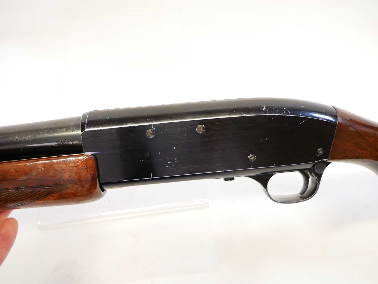 Lot 150 - Fusil Rapid Brevete St Etienne 12 bore pump