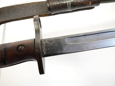Lot 301 - M1917/P13 bayonet scabbard and frog