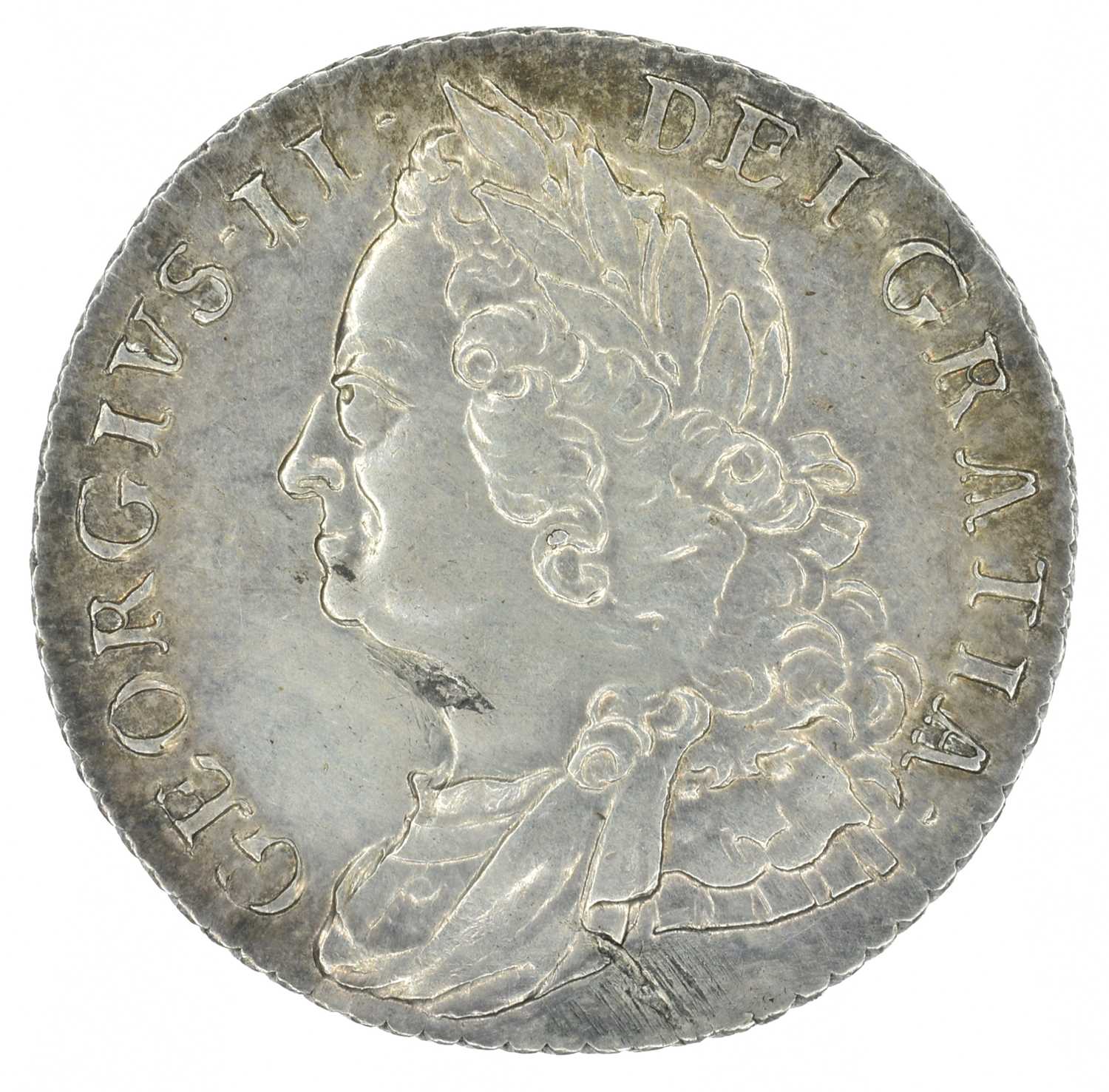 Lot 7 - King George II, Shilling, 1758.